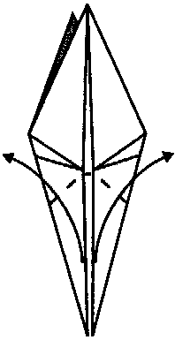 Origami grúa clásica