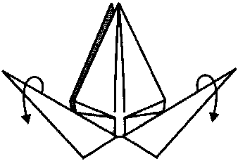 Origami grúa clásica