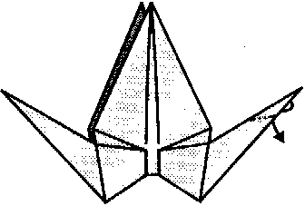 Origami grúa clásica