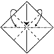 Origami grúa clásica