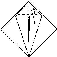 Origami grúa clásica