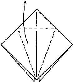 Origami grúa clásica