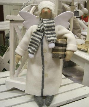Doll tilde: Ángel de Navidad con tus propias manos