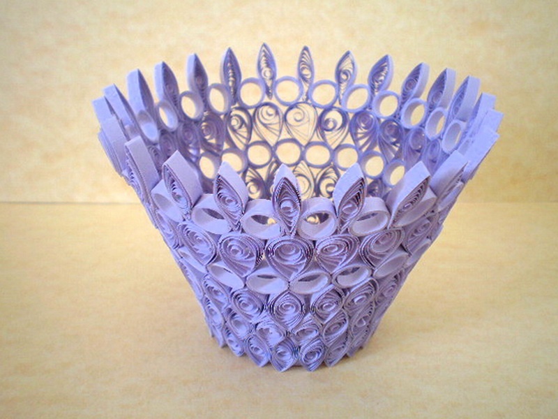 jarrón de papel