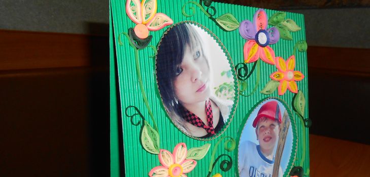 Quilling el marco para fotos con tus propias manos