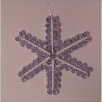 Quilling snowflake, clase magistral, instrucciones paso a paso con foto