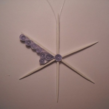 Copo de nieve Quilling