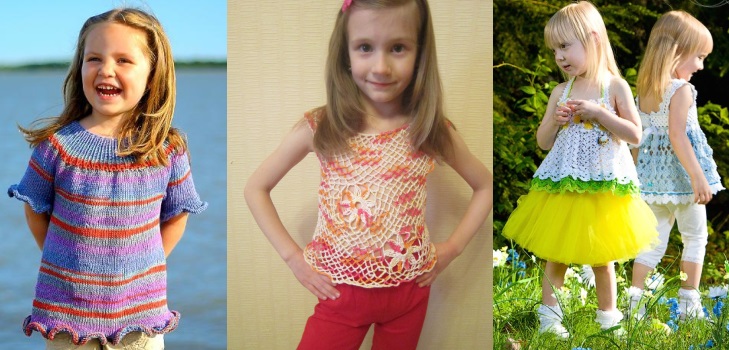 Top de verano para niña crochet