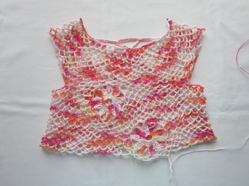 Top de verano para niña crochet