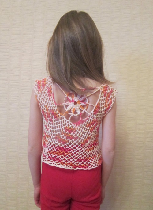 Top de verano para niña crochet