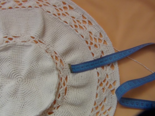 Mujer verano sombrero crochet
