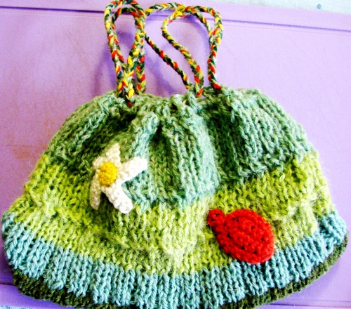 Bolsa de verano de sobras de hilo de tejer