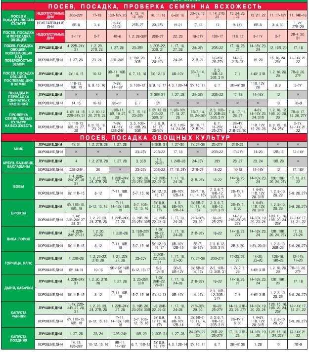 Calendario lunar del jardinero hortícola en agosto de 2015