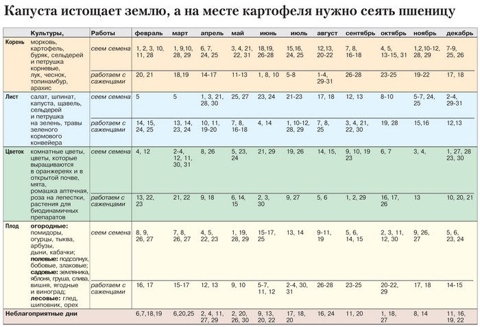 El calendario lunar del horticultor-jardinero en octubre de 2015