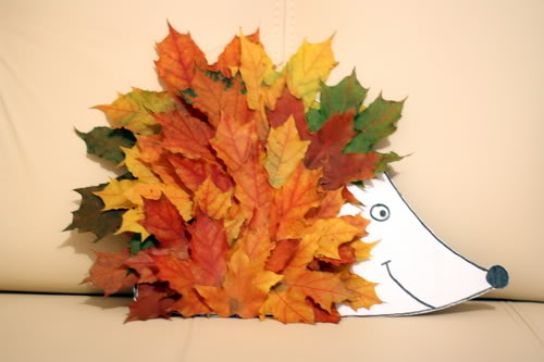 Hedgehog de hojas