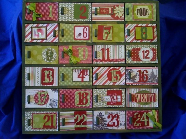Calendario de año nuevo con sus propias manos