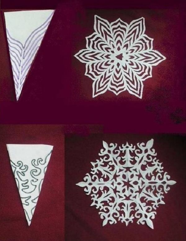 Hermosos copos de nieve para el nuevo año de 2017 con sus propias manos de papel: diagramas y fotos en etapas. Clases magistrales para niños sobre grandes copos de nieve en técnica de origami Hermosos copos de nieve para el nuevo año de 2017 con sus propias manos de papel: diagramas y fotos en etapas. Clases magistrales para niños sobre grandes copos de nieve en técnica de origami