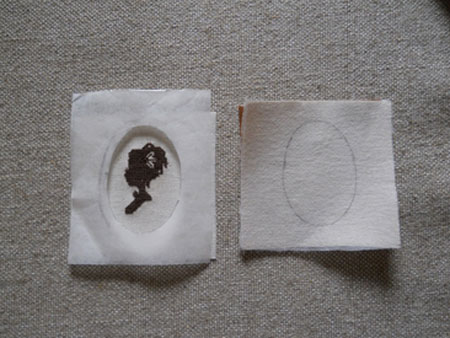 dibujar un patrón de ventana oval 