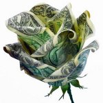 Origami de dinero: Rose Origami de dinero: Rose