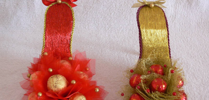 Composición original "zapato" de dulces: una clase magistral