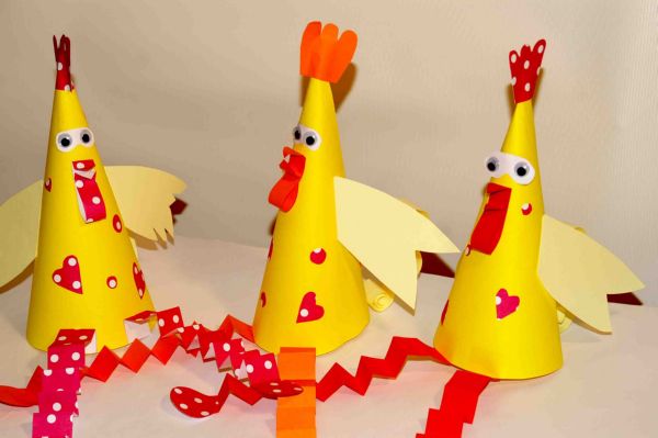 Gallo con sus propias manos