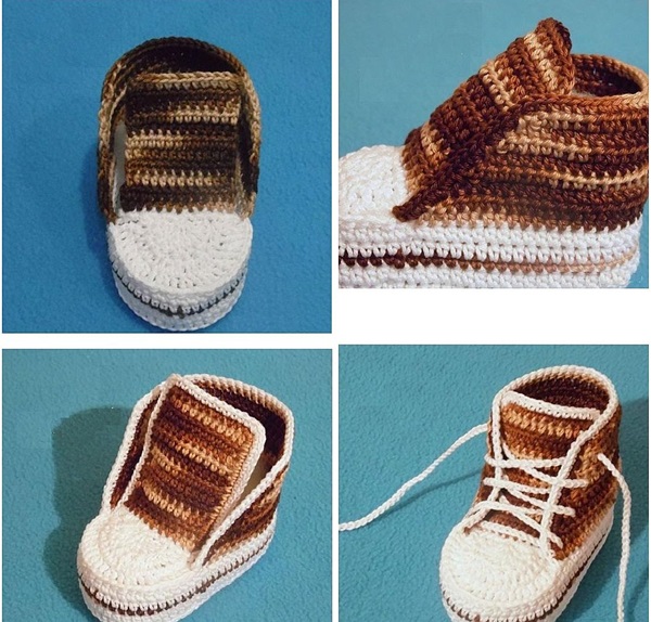 Botines de ganchillo con descripción paso a paso para principiantes