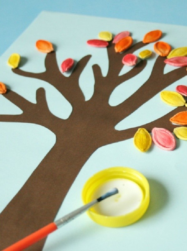 Artesanales "Regalos de otoño" con sus propias manos de materiales naturales para jardín de infantes y escuela