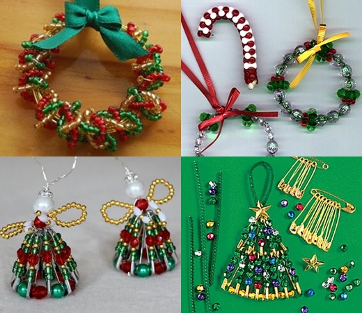 Artesanía de perlas para el Año Nuevo: foto, video clase magistral