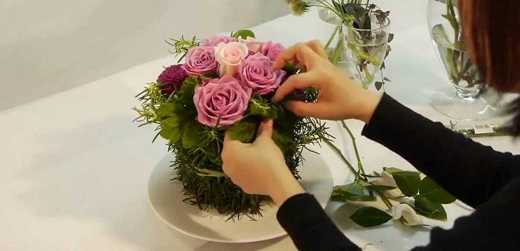 Manualidades de flores por manos propias, composiciones, foto
