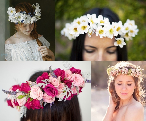 Tejer una corona de flores con nuestras propias manos