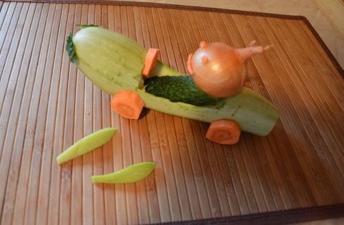 Manualidades de vegetales con sus propias manos