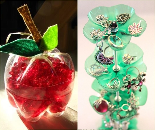 Artesanía de botellas de plástico