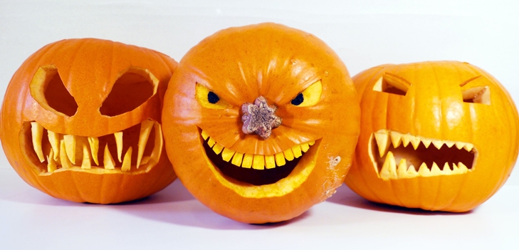 Linternas de calabaza de halloween