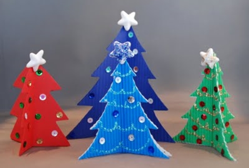 Artesanías para el Año Nuevo con sus propias manos hechas de papel y cartón, clase magistral de fotografía