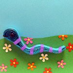 Artesanías para el Año Nuevo: una serpiente de papel