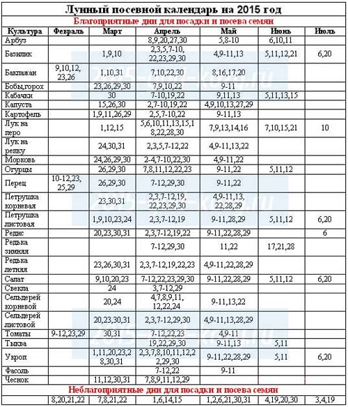 Calendario de siembra 2015: planeamos trabajar de enero a diciembre Calendario de siembra 2015: planeamos trabajar de enero a diciembre
