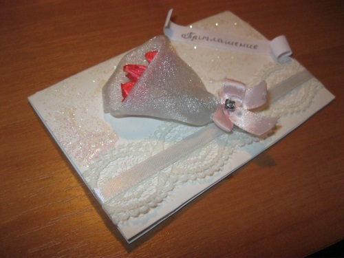 Invitaciones originales para la boda con sus propias manos