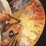 Dibujando con pinturas al óleo Dibujando con pinturas al óleo