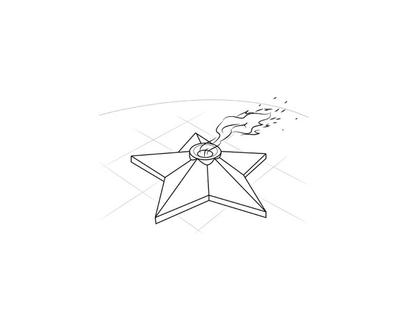 En la memoria de las generaciones para siempre: dibujos el 9 de mayo en etapas
