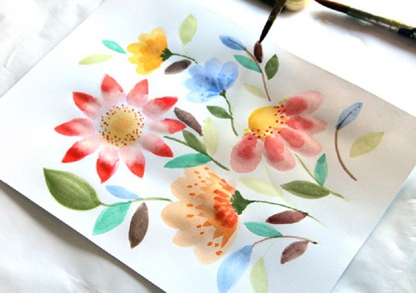 Dibujando el Día de la Madre con sus propias manos: lápiz, pinturas, jardín de infantes, escuela