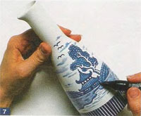 Pintura de cerámica: set para sushi