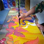 Pintura sobre seda