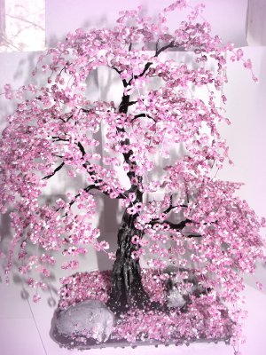 Sakura de cuentas