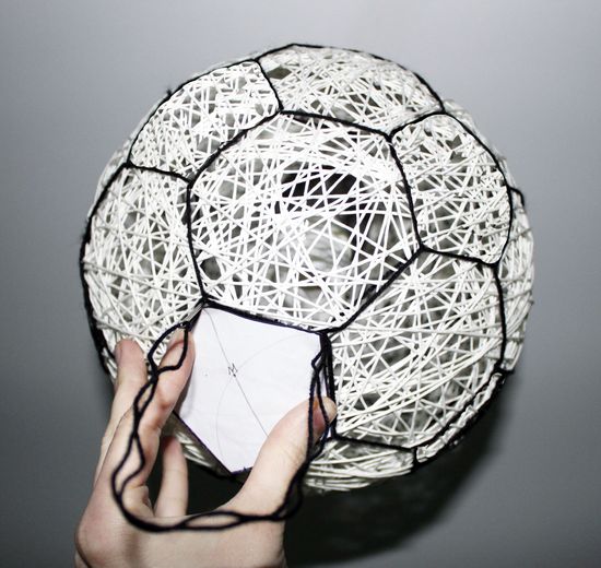 Bola de lámpara con tus manos