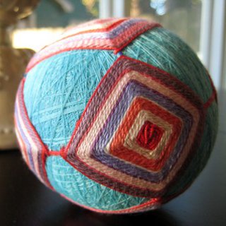 Temari: bolas de hilo Temari: bolas de hilo