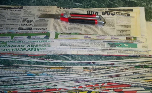 Tejido de tubos de periódico para principiantes