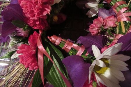 Guirnalda de flores para la boda con sus propias manos