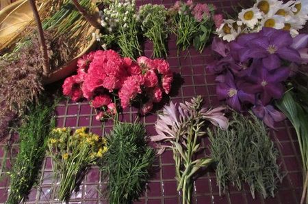 Guirnalda de flores para la boda con sus propias manos