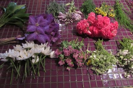 Guirnalda de flores para la boda con sus propias manos