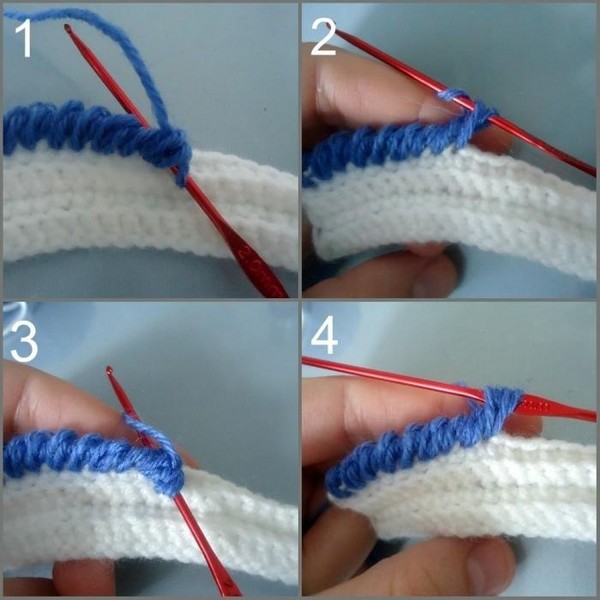 Crochet "Rachy step" - técnica de ejecución